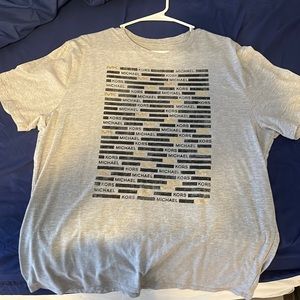 Michael khors large grey black n gold tshirts